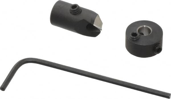 Vernon - 5/16" Cutter Diam, #24 Drill Combatibility, 1/4" Collar Thickness, Adjustable Depth Drill Countersink - Exact Tooling