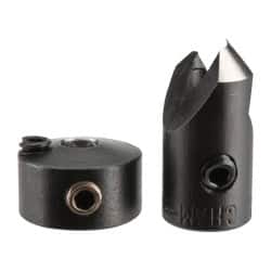 Vernon - 5/16" Cutter Diam, #30 Drill Combatibility, 1/4" Collar Thickness, Adjustable Depth Drill Countersink - Exact Tooling