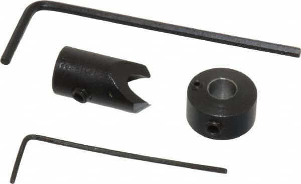 Vernon - 5/16" Cutter Diam, 11/64" Drill Compatibility, 1/4" Collar Thickness, Adjustable Depth Drill Countersink - Exact Tooling
