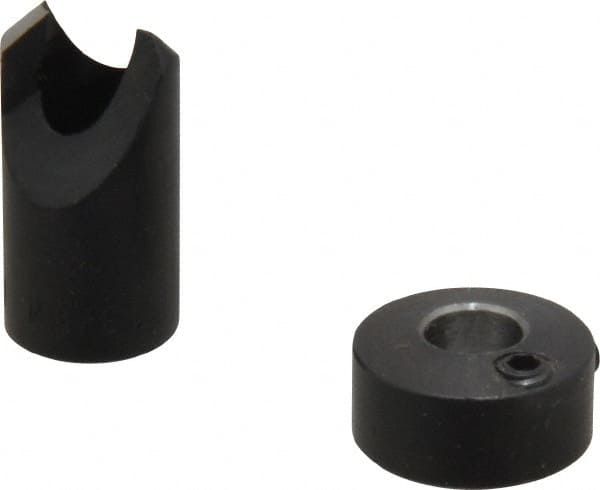 Vernon - 3/8" Cutter Diam, 13/64" Drill Compatibility, 1/4" Collar Thickness, Adjustable Depth Drill Countersink - Exact Tooling