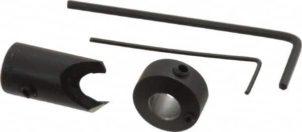 Vernon - 3/8" Cutter Diam, 7/32" Drill Compatibility, 1/4" Collar Thickness, Adjustable Depth Drill Countersink - Exact Tooling