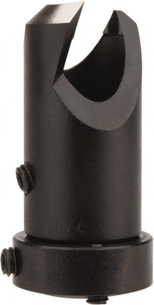 Vernon - 5/8" Cutter Diam, 7/16" Drill Compatibility, 5/16" Collar Thickness, Adjustable Depth Drill Countersink - Exact Tooling