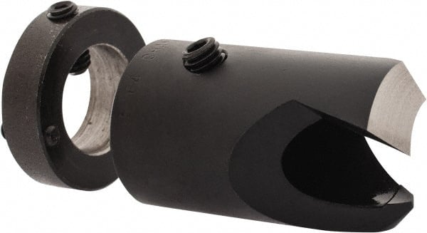 Vernon - 13/16" Cutter Diam, 35/64" Drill Compatibility, 5/16" Collar Thickness, Adjustable Depth Drill Countersink - Exact Tooling