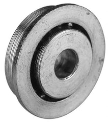 Value Collection - 7/16" Bore Diam, 1-1/16" OD, Open Unground Full Complement Radial Ball Bearing - With Flange, 1 Row, Round Bore, 509 Lb Dynamic Capacity - Exact Tooling
