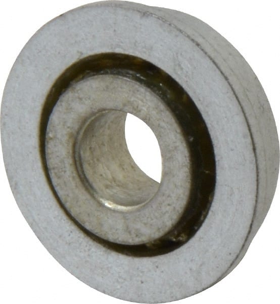Value Collection - 5/16" Bore Diam, 7/8" OD, Open Unground Full Complement Radial Ball Bearing - With Flange, 1 Row, Round Bore, 341 Lb Dynamic Capacity - Exact Tooling