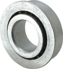 Value Collection - 5/8" Bore Diam, 1-1/4" OD, Open Unground Full Complement Radial Ball Bearing - With Flange, 1 Row, Round Bore, 594 Lb Dynamic Capacity - Exact Tooling