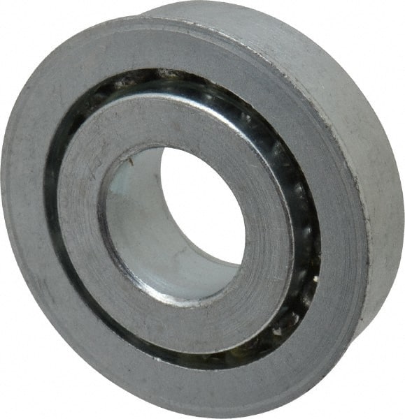 Value Collection - 3/4" Bore Diam, 1-7/8" OD, Open Unground Full Complement Radial Ball Bearing - With Flange, 1 Row, Round Bore, 1,291 Lb Dynamic Capacity - Exact Tooling