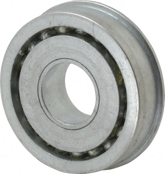 Value Collection - 3/4" Bore Diam, 2" OD, Open Unground Full Complement Radial Ball Bearing - With Flange, 1 Row, Round Bore, 1,384 Lb Dynamic Capacity - Exact Tooling
