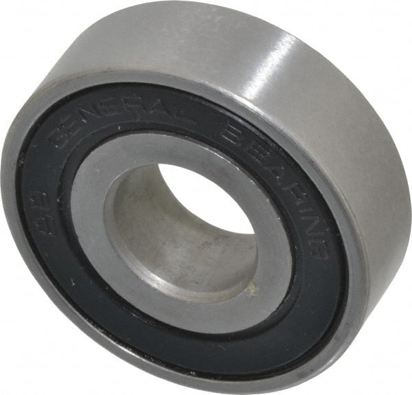 Value Collection - 5/8" Bore Diam, 1-5/8" OD, Double Seal Unground Retainer Type Radial Ball Bearing - 1/2" Wide, 1 Row, Round Bore, 1,171 Lb Dynamic Capacity - Exact Tooling