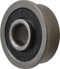 Value Collection - 5/16" Bore Diam, 7/8" OD, Double Seal Unground Retainer Type Radial Ball Bearing - With Flange, 1 Row, Round Bore, 450 Lb Dynamic Capacity - Exact Tooling