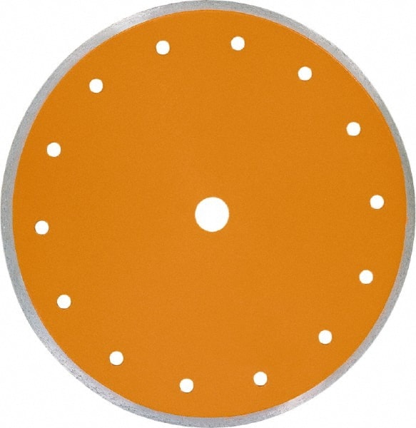Core Cut - 6" Diam, 5/8" Arbor Hole Diam, Wet & Dry Cut Saw Blade - Diamond-Tipped, Standard Round Arbor - Exact Tooling