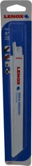Lenox - 8" Long x 3/4" Thick, Carbide Reciprocating Saw Blade - Straight Profile, Continuous Edge, Universal Shank - Exact Tooling