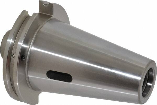 Accupro - CAT50 Outside Taper, 2MT Inside Taper, CAT to Morse Taper Adapter - 1.77" Projection, 1.26" Nose Diam, Through Coolant - Exact Tooling