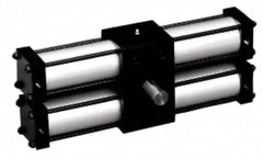 Norgren - 1-1/2" Bore, 180° Rotation, Double Rack & Pinion Rotary Air Actuator - Exact Tooling