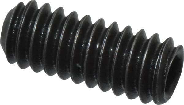 Value Collection - #5-40 UNC, 5/16" OAL, Cup Point Set Screw - Grade 8 Alloy Steel, 1/16" Key - Exact Tooling