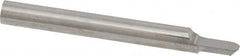 Accupro - 5/32" Shank Diam, 1-1/2" OAL, 5/32" Cut Diam, Ball Engraving Cutter - 3/16" LOC, 1 Flute, Right Hand Cut, Micrograin Solid Carbide, Uncoated - Exact Tooling