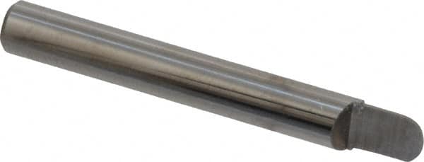 Accupro - 3/16" Shank Diam, 1-1/2" OAL, 3/16" Cut Diam, Ball Engraving Cutter - 1/4" LOC, 1 Flute, Right Hand Cut, Micrograin Solid Carbide, Uncoated - Exact Tooling