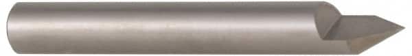Accupro - 60° Incl Angle, 5/16" Shank Diam, 2" OAL, 5/16" Cut Diam, Conical Engraving Cutter - 3/8" LOC, 1 Flute, Right Hand Cut, Micrograin Solid Carbide, Uncoated - Exact Tooling