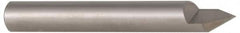 Accupro - 60° Incl Angle, 5/16" Shank Diam, 2" OAL, 5/16" Cut Diam, Conical Engraving Cutter - 3/8" LOC, 1 Flute, Right Hand Cut, Micrograin Solid Carbide, Uncoated - Exact Tooling