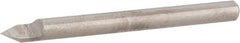 Accupro - 60° Incl Angle, 1/8" Shank Diam, 1-1/2" OAL, 1/8" Cut Diam, Conical Engraving Cutter - 3/16" LOC, 1 Flute, Right Hand Cut, Micrograin Solid Carbide, Uncoated - Exact Tooling