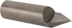 Accupro - 60° Incl Angle, 1/2" Shank Diam, 2" OAL, 1/2" Cut Diam, Conical Engraving Cutter - 9/16" LOC, 1 Flute, Right Hand Cut, Micrograin Solid Carbide, Uncoated - Exact Tooling
