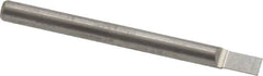Accupro - 1/8" Shank Diam, 1-1/2" OAL, 1/8" Cut Diam, Square Engraving Cutter - 3/16" LOC, 1/8" Tip Diam, 1 Flute, Right Hand Cut, Micrograin Solid Carbide, Uncoated - Exact Tooling