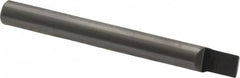 Accupro - 5/32" Shank Diam, 1-1/2" OAL, 5/32" Cut Diam, Square Engraving Cutter - 3/16" LOC, 0.1563" Tip Diam, 1 Flute, Right Hand Cut, Micrograin Solid Carbide, Uncoated - Exact Tooling