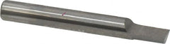 Accupro - 1/4" Shank Diam, 2" OAL, 1/4" Cut Diam, Square Engraving Cutter - 3/8" LOC, 1/4" Tip Diam, 1 Flute, Right Hand Cut, Micrograin Solid Carbide, Uncoated - Exact Tooling