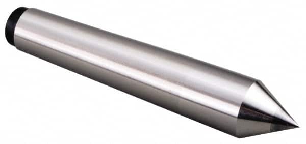 Value Collection - 31/32" Head Diam, Carbon Steel Standard Point Solid Dead Center - 3MT Morse Taper, 31/32" Point Diam, 5" OAL - Exact Tooling