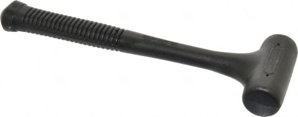 Value Collection - 10 oz Head 1-1/4" Face Diam Steel Dead Blow Hammer - 10-5/8" OAL, Steel Handle - Exact Tooling