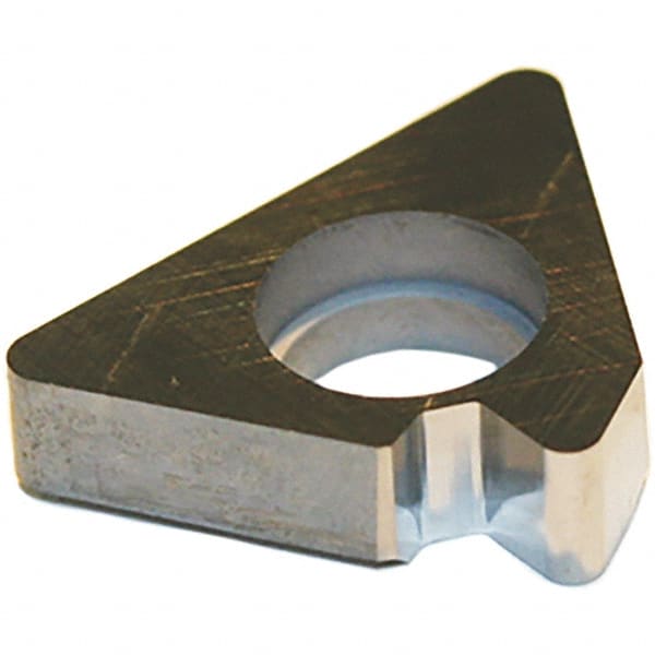 Tool-Flo - 5/8" Inscribed Circle, Trigon Grooving & Threading Shim Seat for Indexables - 0.187" Thick, LS Shim Style, Negative Rake, Left Hand, Right Hand Cut - Exact Tooling