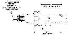 Parlec - PC4 Inside Modular Connection, Boring Head Taper Shank - Modular Connection Mount, 4.53 Inch Projection, 1.54 Inch Nose Diameter - Exact Tooling