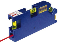 Laseraim - 1 Beam 500' Max Range Torpedo Laser Level - Red Beam, 1/8" at 25' Accuracy, 5" Long x 3/4" Wide x 2-1/4" High, Battery Not Included - Exact Tooling