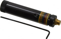 Laseraim - 1 Beam 500' Max Range Alignment Laser - Red Beam, 5/16" at 50' Accuracy, 3-3/4" Long x 3/4" Wide, Battery Included - Exact Tooling