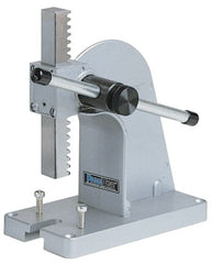 Panavise - 3/4" Ram, 2-1/8" Throat Depth, 1/4 Ton Manual Arbor Press - 4" Max Work Height x 3.7" Base Width x 7" Base Depth - Exact Tooling