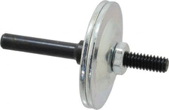 Made in USA - 1/4" Hole, Wheel Mandrel - 5/8" Max Wheel Width, 1/4" Shank Diam, 2-1/2" OAL - Exact Tooling