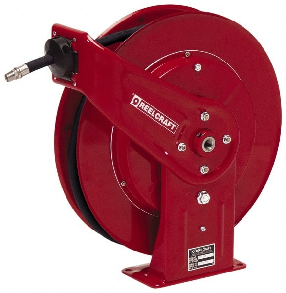 Reelcraft - 50' Spring Retractable Hose Reel - 2,600 psi, Hose Included - Exact Tooling