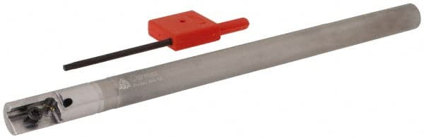 Carmex - 1/2" Cut Diam, 3/8" Shank Diam, Indexable Thread Mill - Insert Style I/E, 14mm Insert Size, 1 Insert, Toolholder Style SR, 6" OAL - Exact Tooling
