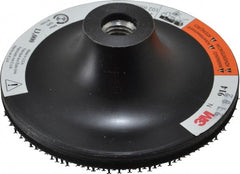 3M - 4" Diam Hook & Loop Disc Backing Pad - Firm Density, 13,000 RPM - Exact Tooling