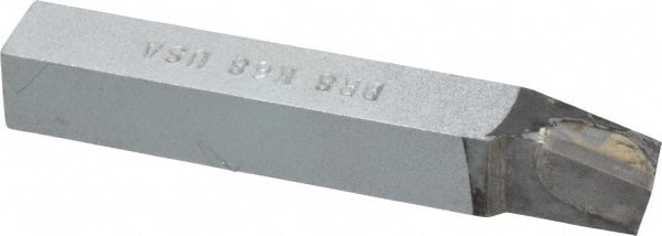 Made in USA - 1/2 x 1/2" Shank, Lead Angle Turning Single Point Tool Bit - BR-8, Grade K68 - Exact Tooling