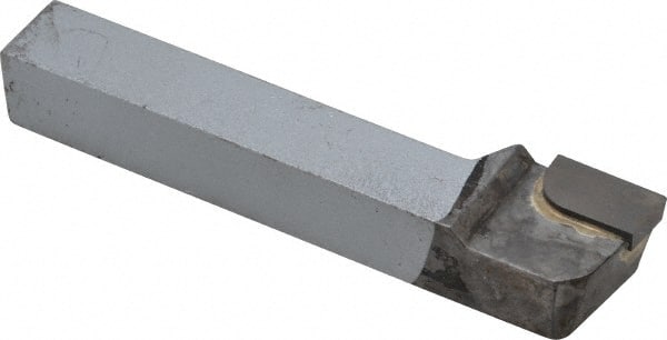 Made in USA - 1/2 x 1/2" Shank, Offset Side Cutting Single Point Tool Bit - GR-8, Grade K68 - Exact Tooling