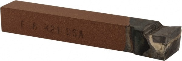 Made in USA - 1/2 x 1/2" Shank, Offset End Cutting Single Point Tool Bit - FL-8, Grade K21 - Exact Tooling