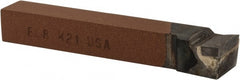 Made in USA - 1/2 x 1/2" Shank, Offset End Cutting Single Point Tool Bit - FL-8, Grade K21 - Exact Tooling