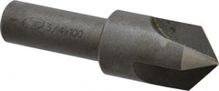 Keo - 3/4" Head Diam, 1/2" Shank Diam, 3 Flute 100° High Speed Steel Countersink - Exact Tooling