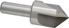 Interstate - 1" Head Diam, 1/2" Shank Diam, 3 Flute 90° High Speed Steel Countersink - Exact Tooling