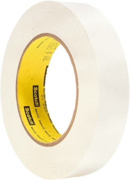 3M - 1" Wide x 60 Yd Long White Paper Masking Tape - Series 256, 6.7 mil Thick, 20 In/Lb Tensile Strength - Exact Tooling