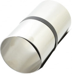 Made in USA - 1 Piece, 100 Inch Long x 6 Inch Wide x 0.005 Inch Thick, Roll Shim Stock - Stainless Steel - Exact Tooling