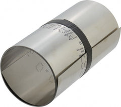 Made in USA - 1 Piece, 100 Inch Long x 6 Inch Wide x 0.007 Inch Thick, Roll Shim Stock - Stainless Steel - Exact Tooling