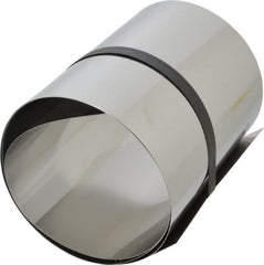 Made in USA - 1 Piece, 50 Inch Long x 6 Inch Wide x 0.01 Inch Thick, Roll Shim Stock - Stainless Steel - Exact Tooling