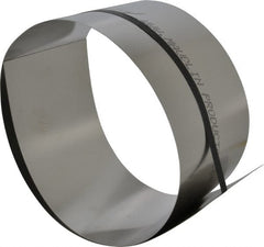Made in USA - 1 Piece, 50 Inch Long x 6 Inch Wide x 0.025 Inch Thick, Roll Shim Stock - Stainless Steel - Exact Tooling